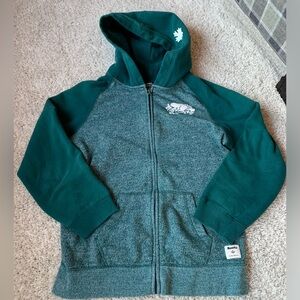 🎇🎆3for$9 Rootskids zipup hoodie. Green. Size XXL 13-14yrs.
